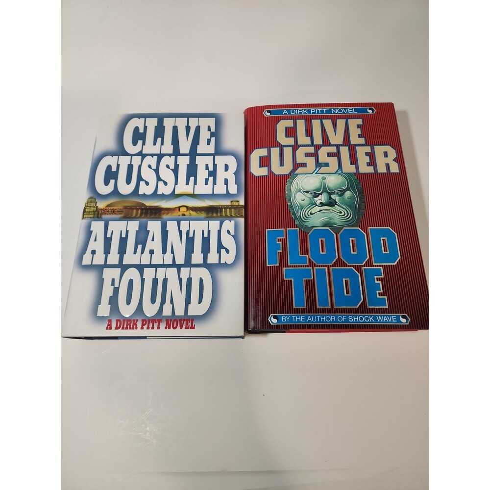 Clive Cussler 1st Editions FLOOD TIDE - ATLANTIS FOUND